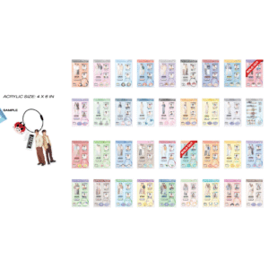 Porte-clés acrylique personnalisable GMMTV