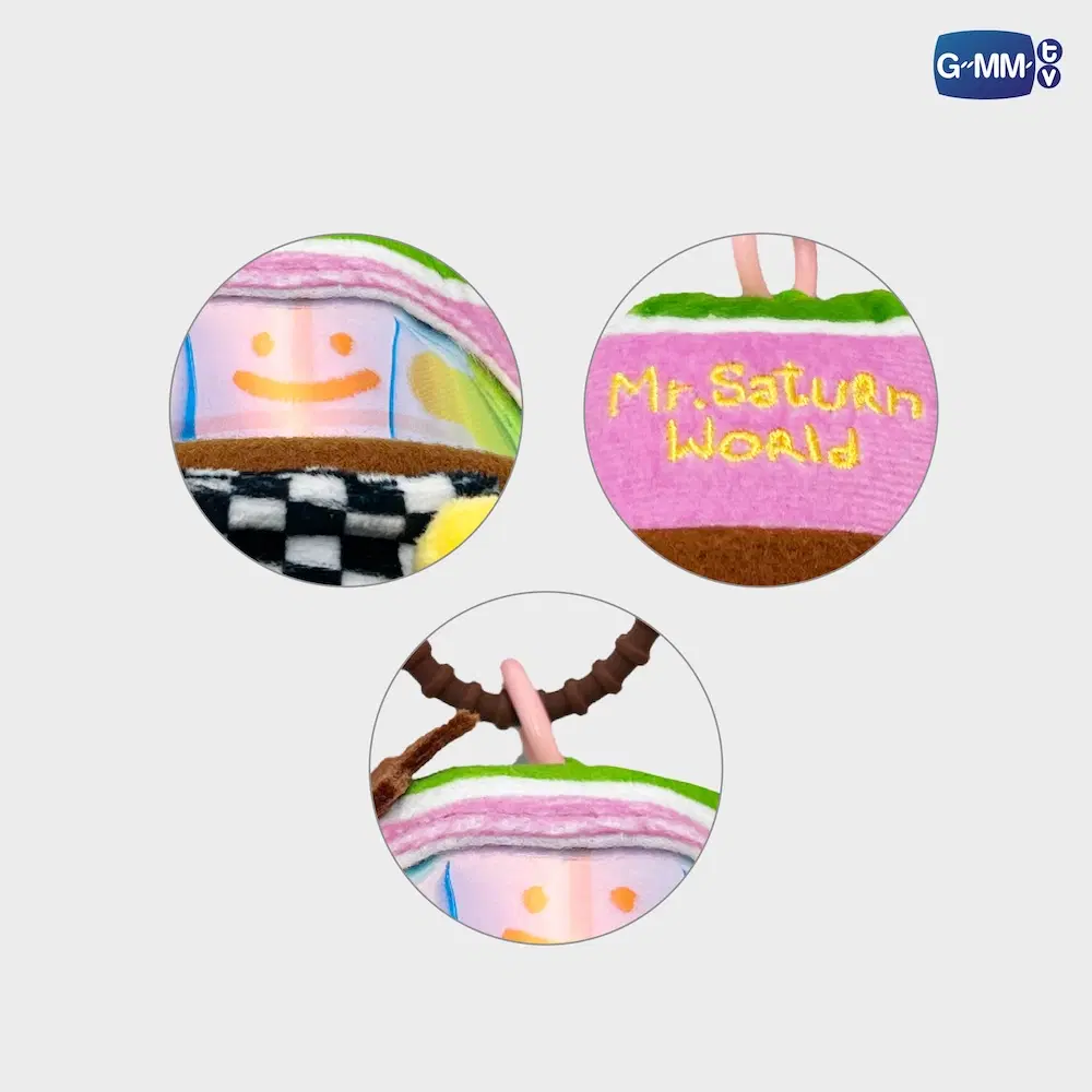 EarthMix – Porte-clés peluche MR. SATURNWORLD RACER – Image 3