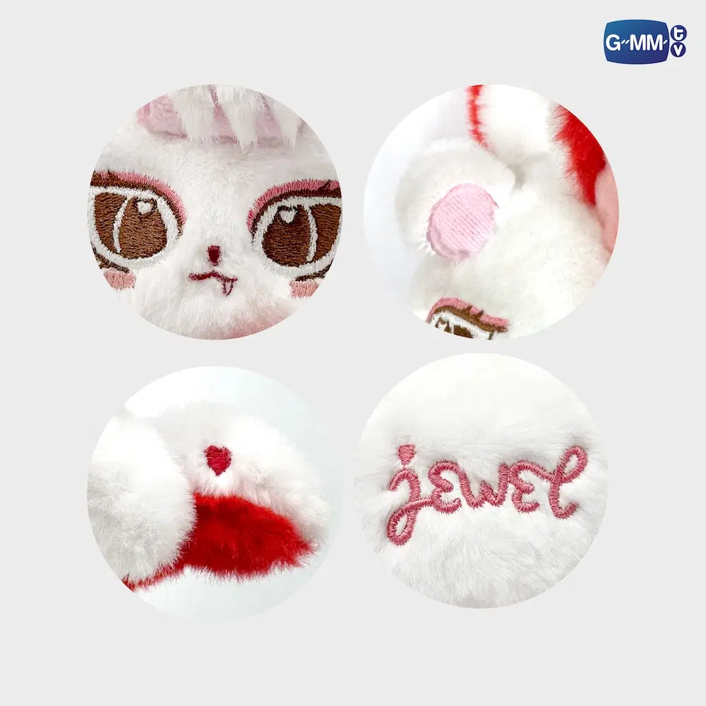 JanJingJing – Porte-clés peluche JEWEL - AIKOP