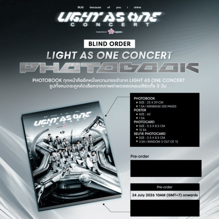 BUS – Photobook LIGHT AS ONE CONCERT