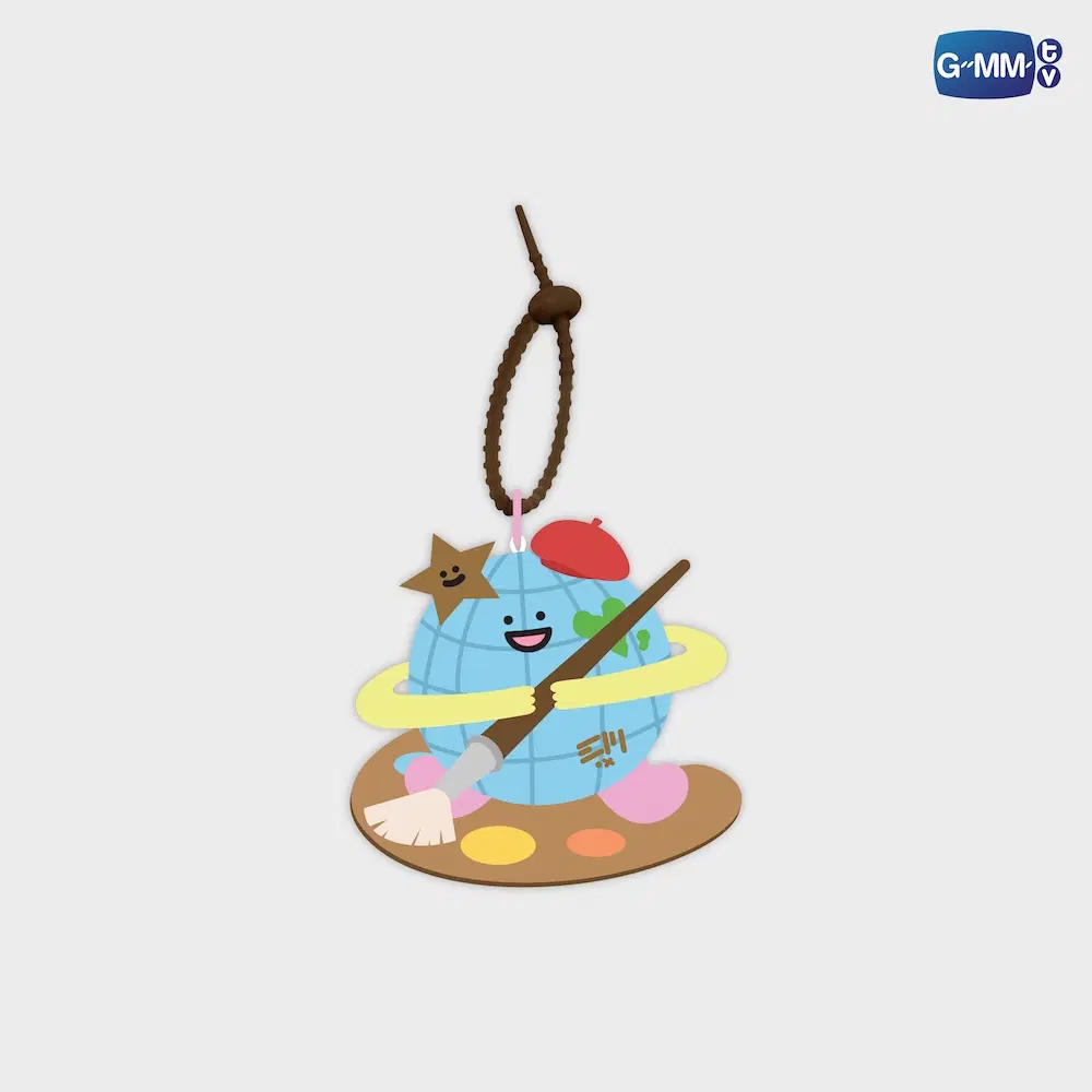 EarthMix – Porte-clés peluche MR. SATURNWORLD ART JAM
