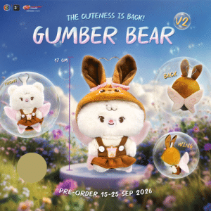 LenaMiu – Porte-clés peluche Gumber bear V2