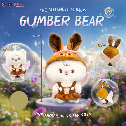 LenaMiu – Porte-clés peluche Gumber bear V2