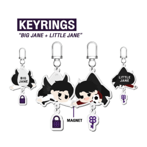 TeeHeng – Porte-clés acrylique BIG JANE & LITTLE JANE