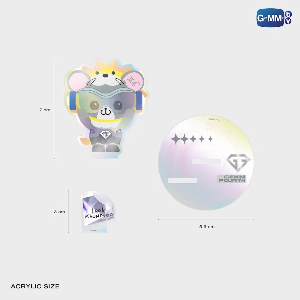 GeminiFourth – Standee acrylique avec photocard LOOK KHUNNOO – Image 3